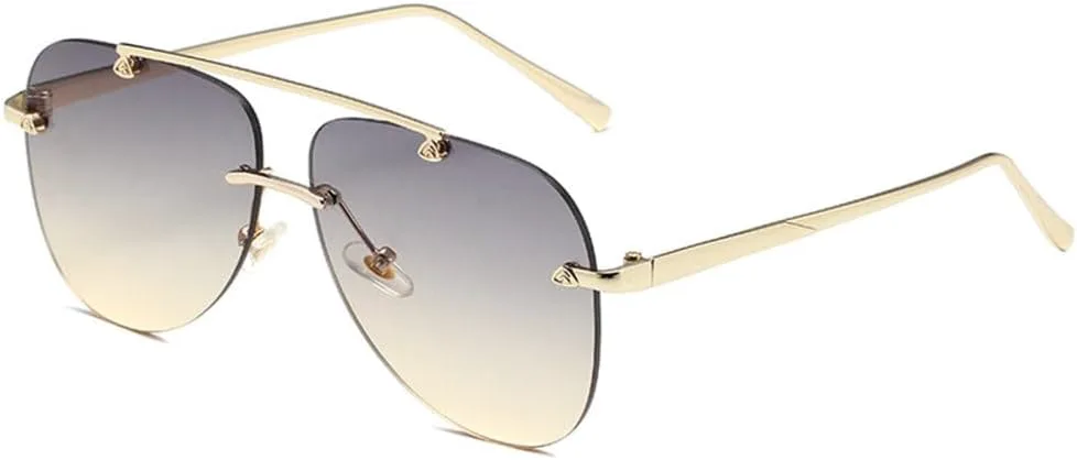 

Женские солнцезащитные очки MUTYNE Borderless Fashion Sunglasses Luxury Sun Glasses, очки для путешествий на открытом воздухе с защитой от УФ-излучения UV400, A3