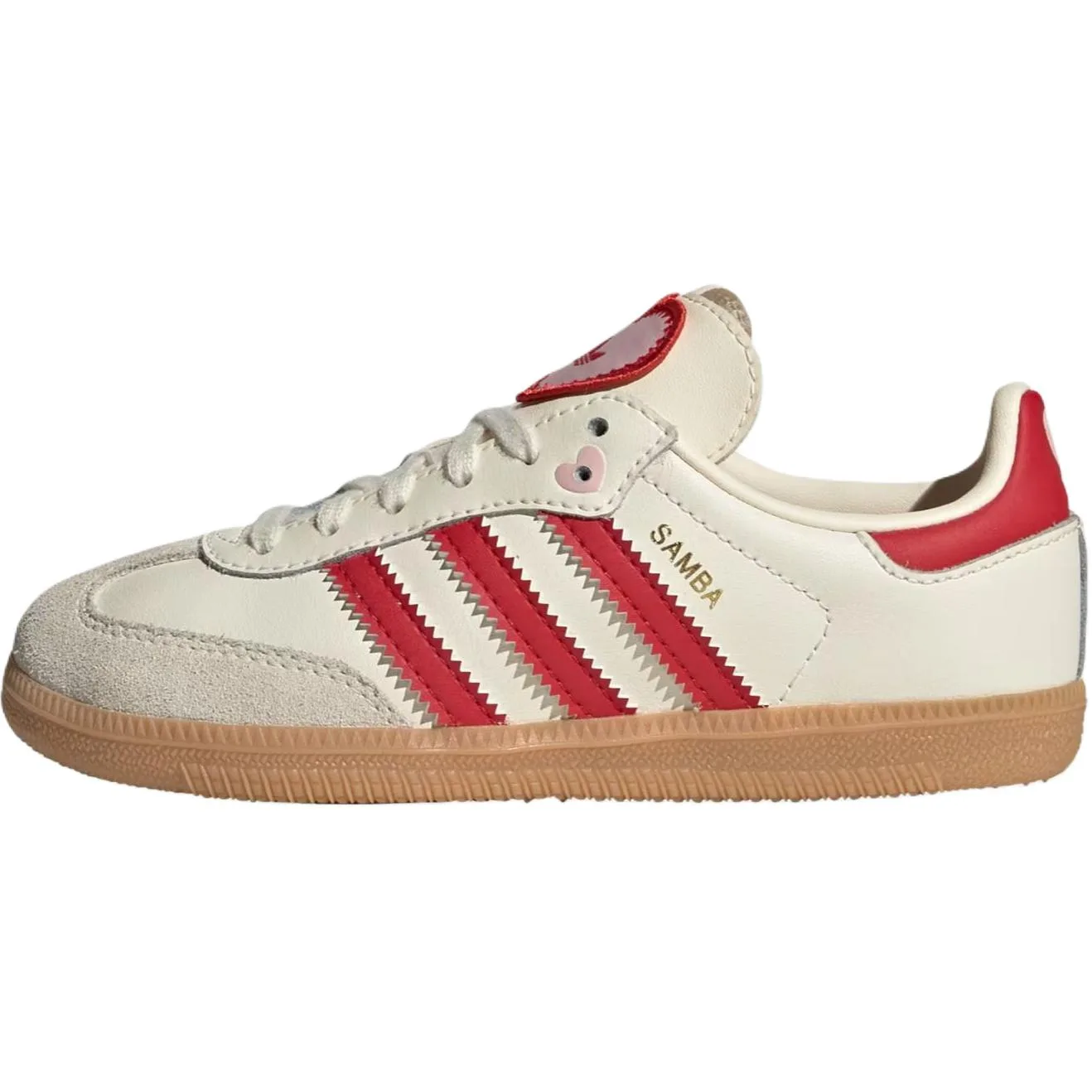 Adidas Originals SAMBA OG Low top детские скейтбординг кроссовки White Red Kids'