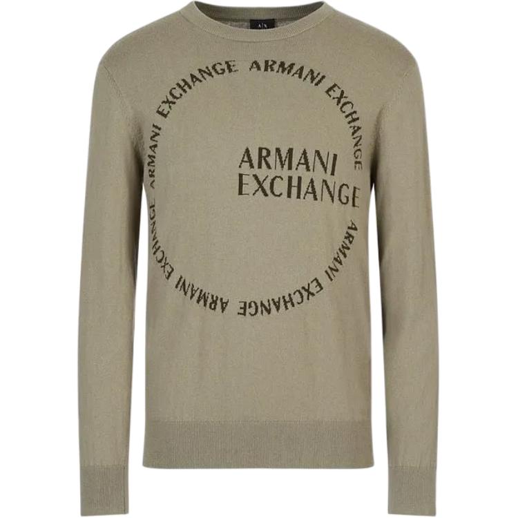 

Футболка мужская серо-зеленая ARMANI EXCHANGE