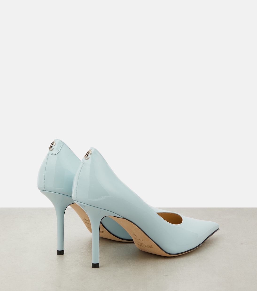 Туфли-лодочки Love 85 из лакированной кожи Jimmy Choo, Ice Blue — фото 3