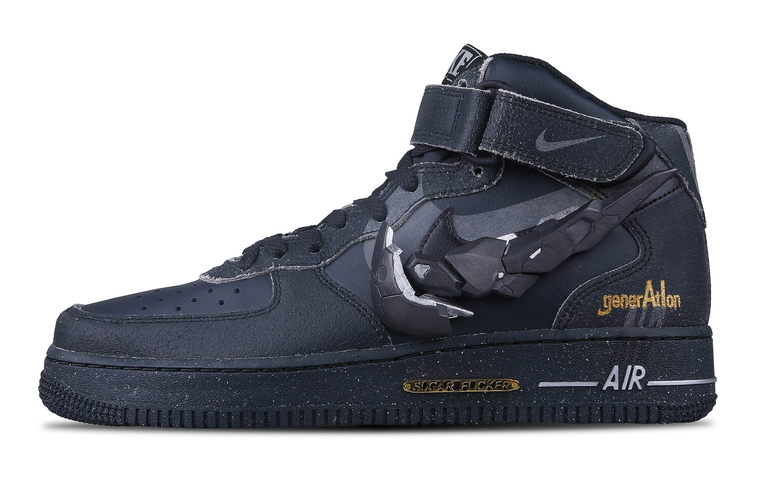 

Кроссовки Nike Skateboarding Shoes Men Mid-top Black, черный