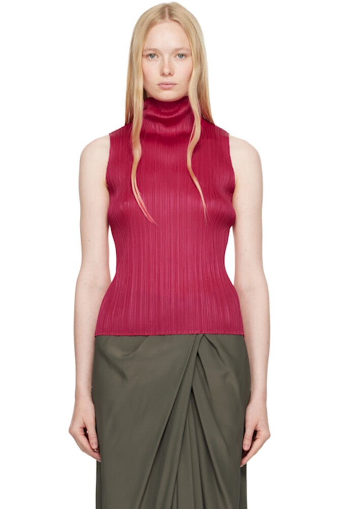 

Розовый топ из ткани рами в складку PLEATS PLEASE ISSEY MIYAKE