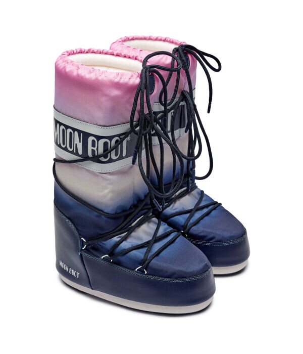 Дутики женские Moon Boot Icon Moonrise Snow высокие, мультиколор — фото 3