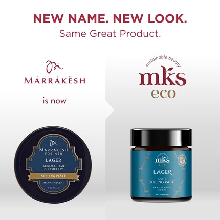 Mks-Eco Men Lager Мужская паста для укладки волос Сандаловое дерево Earthly Body — фото 2