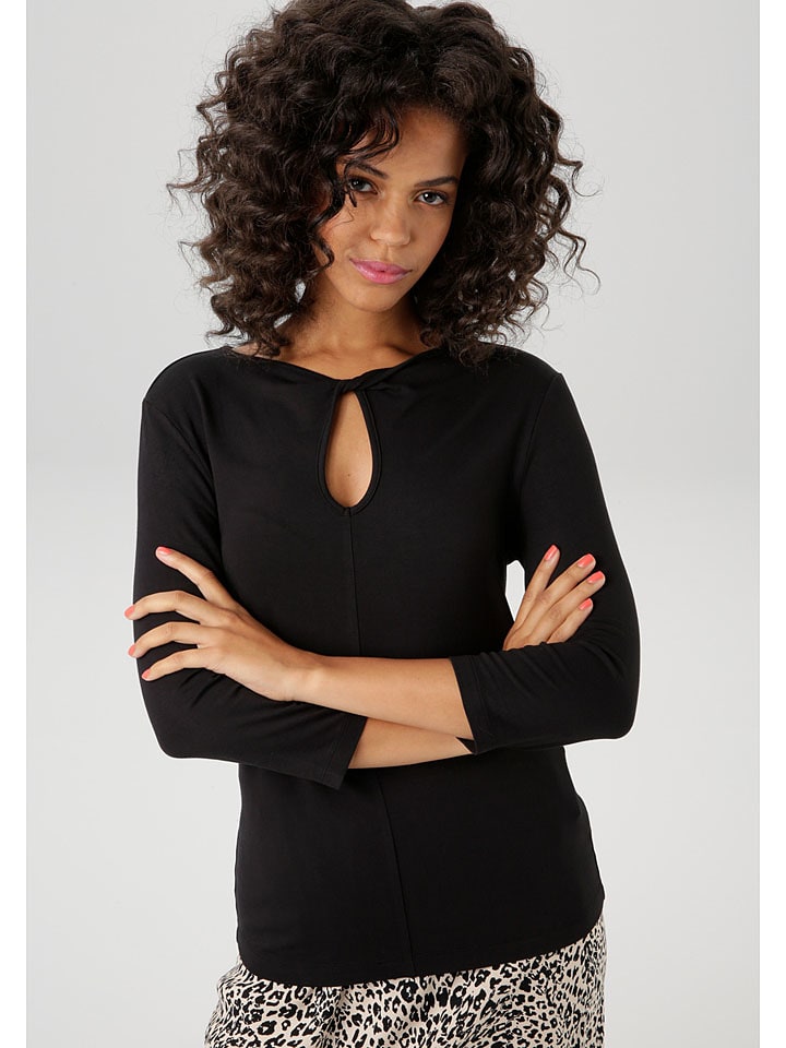 

Рубашка с длинным рукавом Aniston, черный