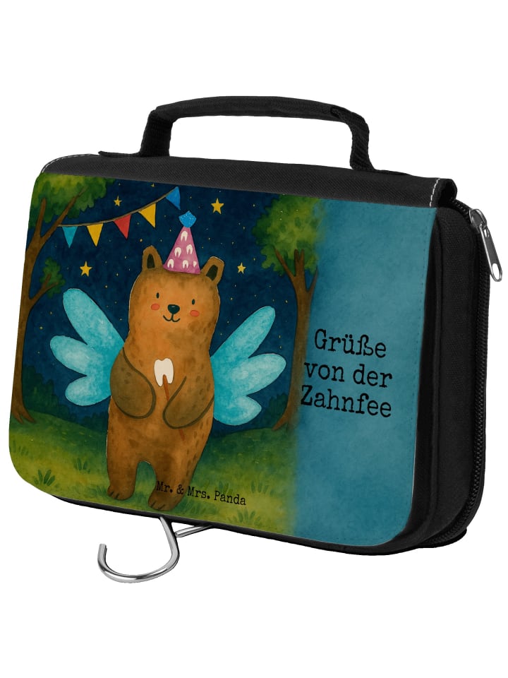 

Mr. & Mrs. Panda Косметичка в виде медвежонка и зубной феи с надписью белого цвета