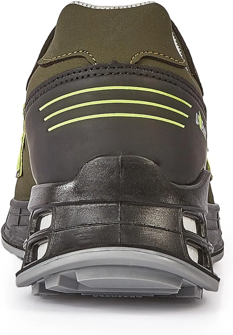 Ботинки U Power Unisex Scarpe Antinfortunistiche Da Lavoro, Scarpa Polace, Ermes S ESD S3s Ci Fo Sr, Puntale Antiperforazione Tessile No Metal Fire Shoes, Dark Green, Neon Yellow — фото 3