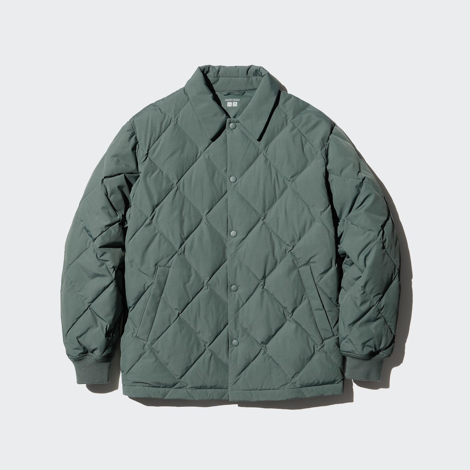 

PUFFERTECH Стеганая куртка UNIQLO, зеленый