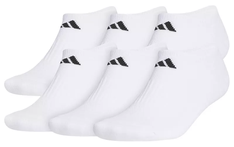 

Комплект из 6 носков унисекс Performance Adidas No Show, белый/черный