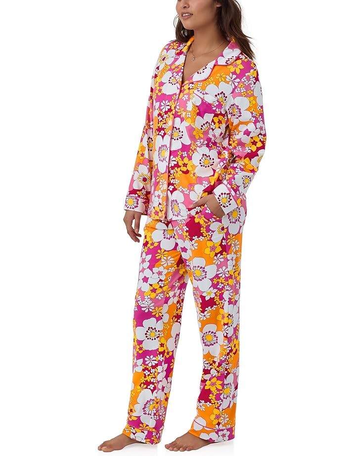 

Пижама Bedhead PJs Trina Turk x Bedhead Long Sleeve Classic, цвет Bali Pink Floral