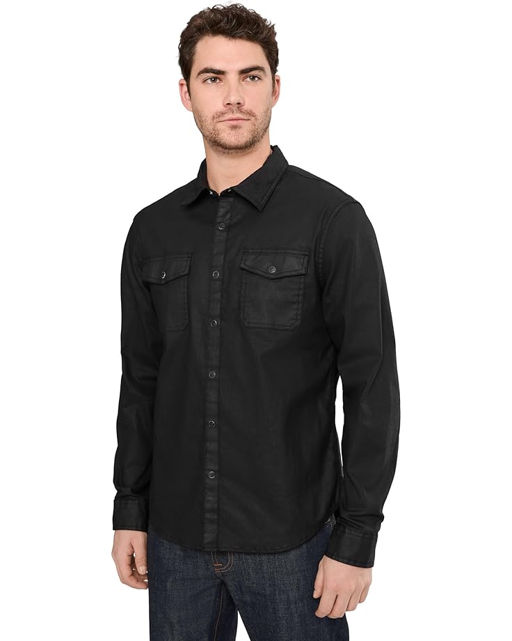 

Мужская рубашка John Varvatos Otto Snap W1005R25, Black