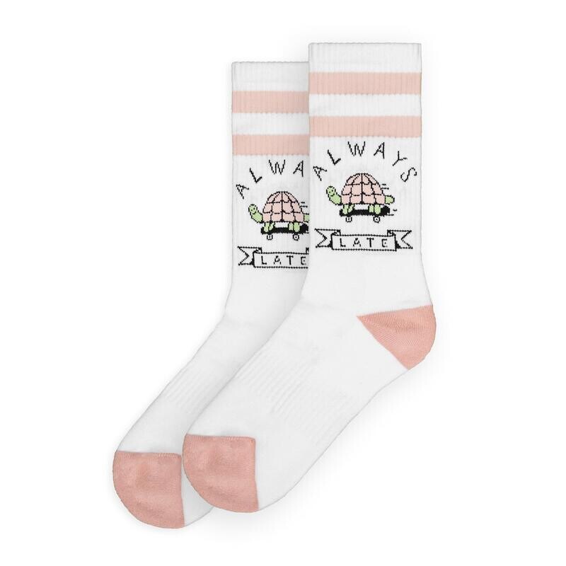 

Велосипедные носки American Socks, белый/розовый