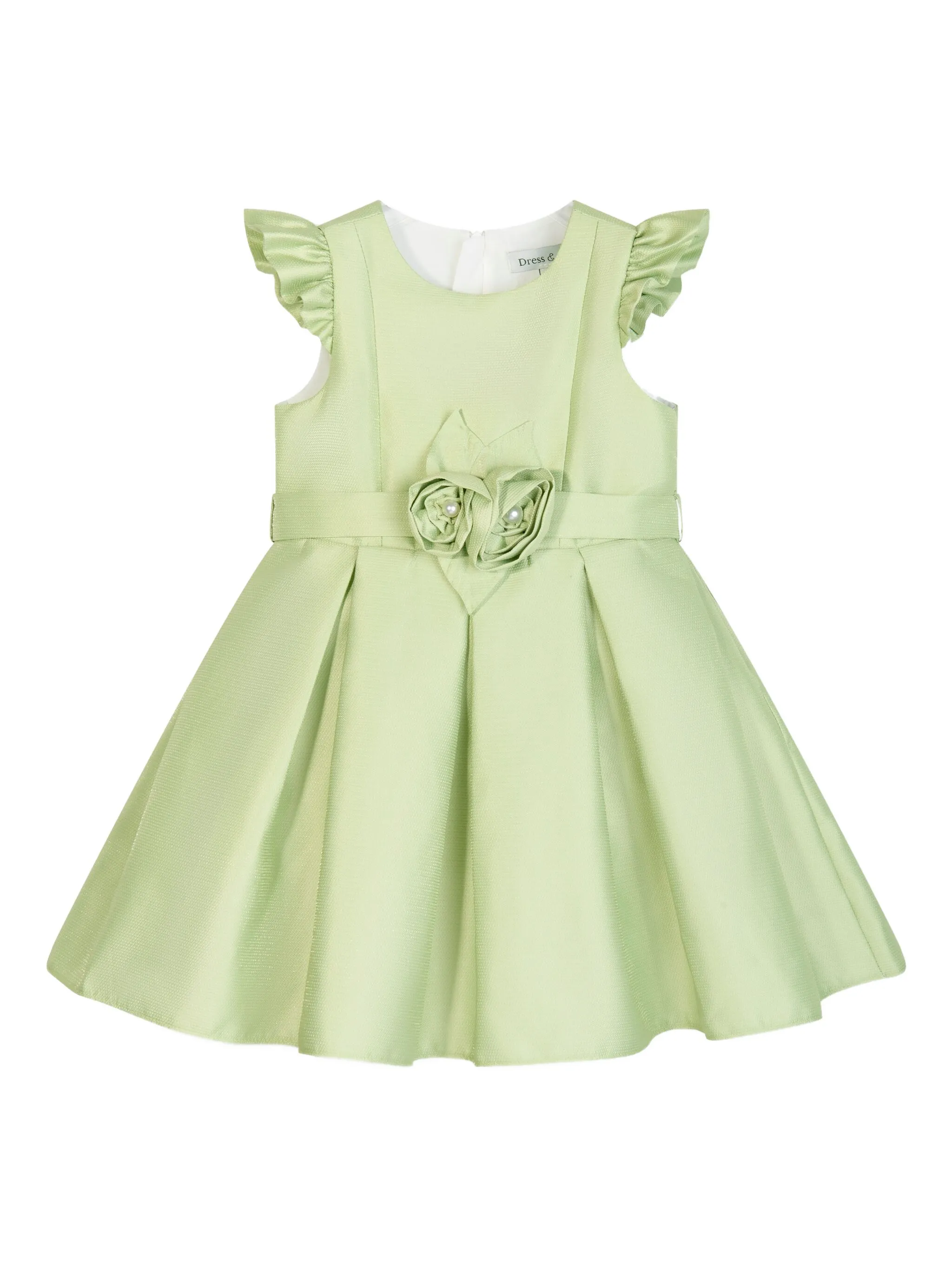 Платье с цветочным декором и оборками Dress & Fleur, зеленый — фото 2