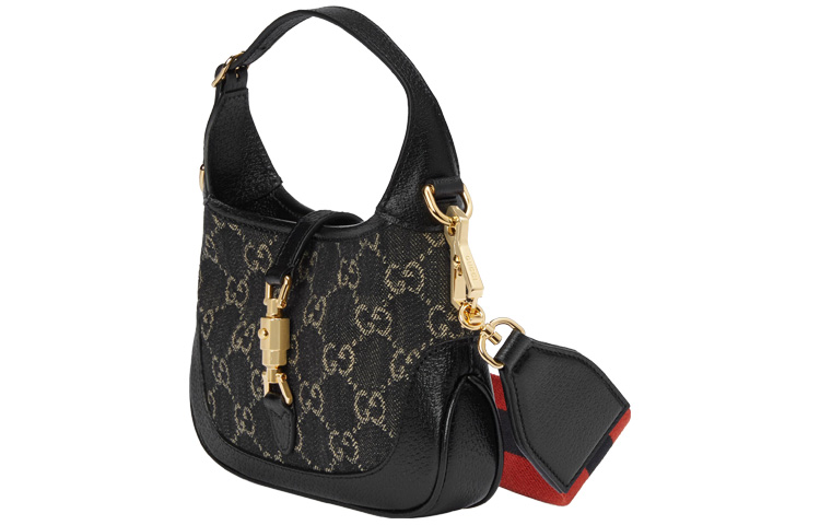 Женская сумка Gucci Jackie 1961 Холст с отделкой из натуральной кожи — фото 4