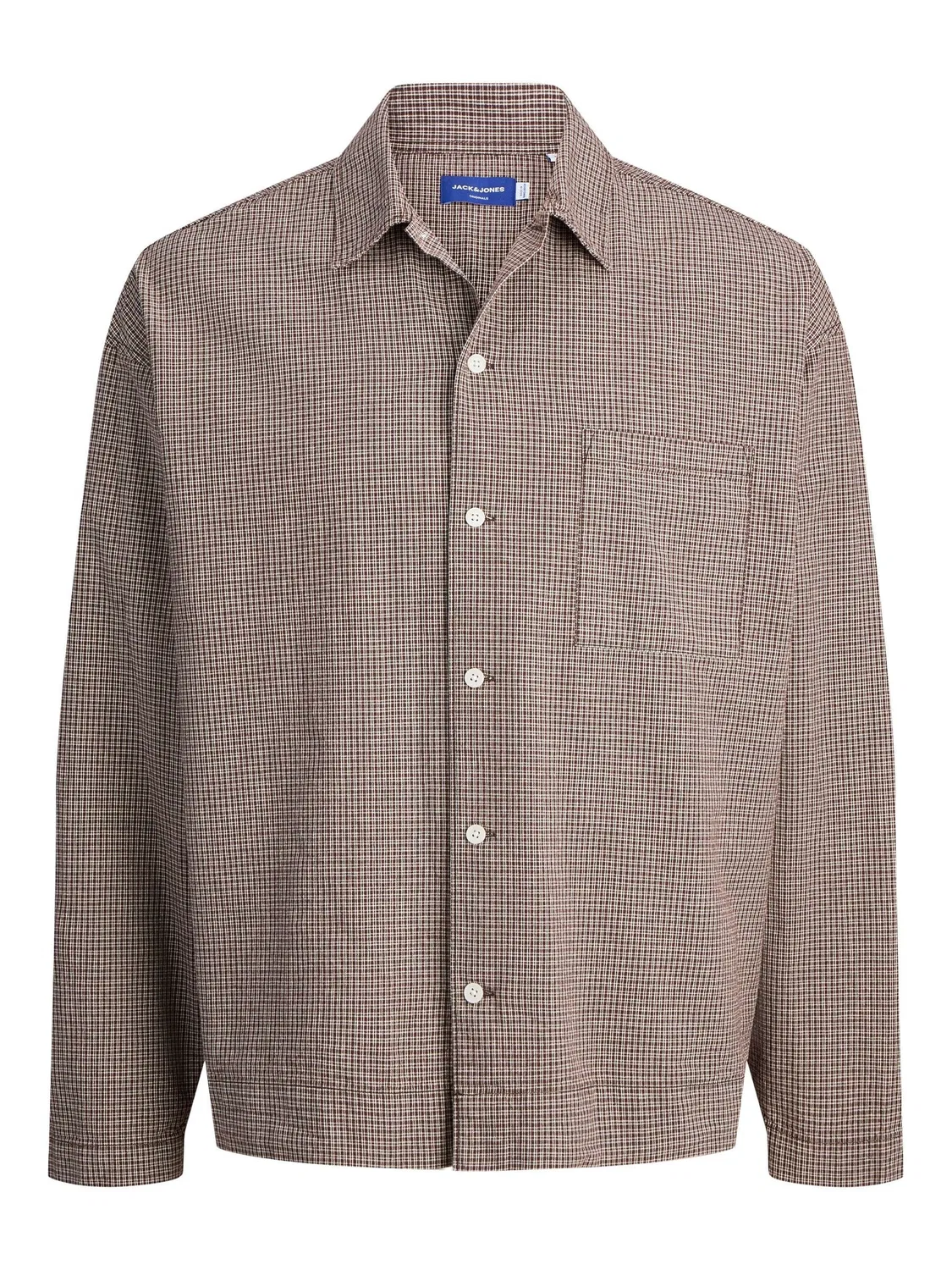 Рубашка свободного кроя, JACK & JONES Junior, mocha meringue
