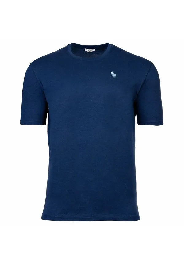 Футболка kurzarmshirt mit rundhalsausschnitt с короткими рукавами, базовая футболка U.S. Polo Assn., Mittelblau
