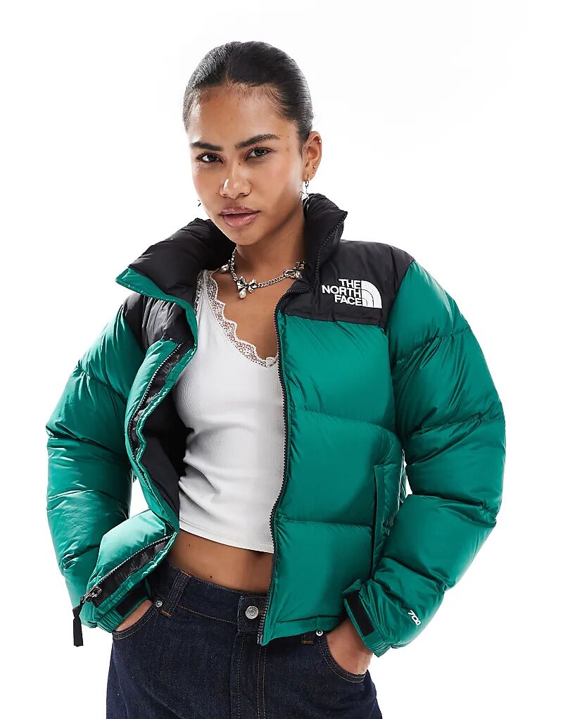 

96 Ретро-пуховик Nuptse зеленого цвета The North Face