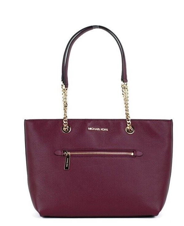 

Jet Set Medium Mulberry Leather Tote Bag Сумка-тоут Сумка-тоут Сумка-тоут Michael Kors