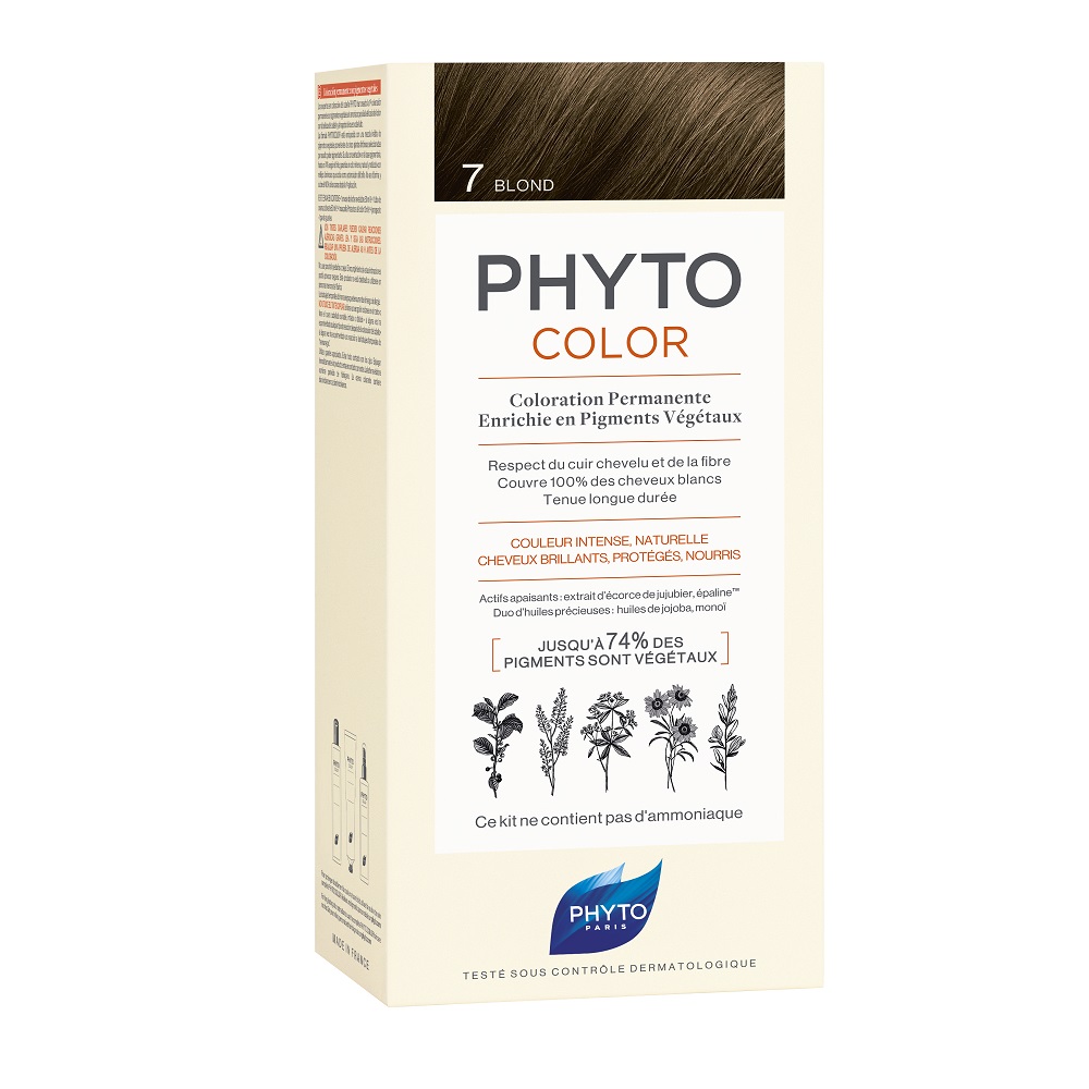 

Краска для волос color hair dye Phyto, цвет nr. 7.0, 112 мл
