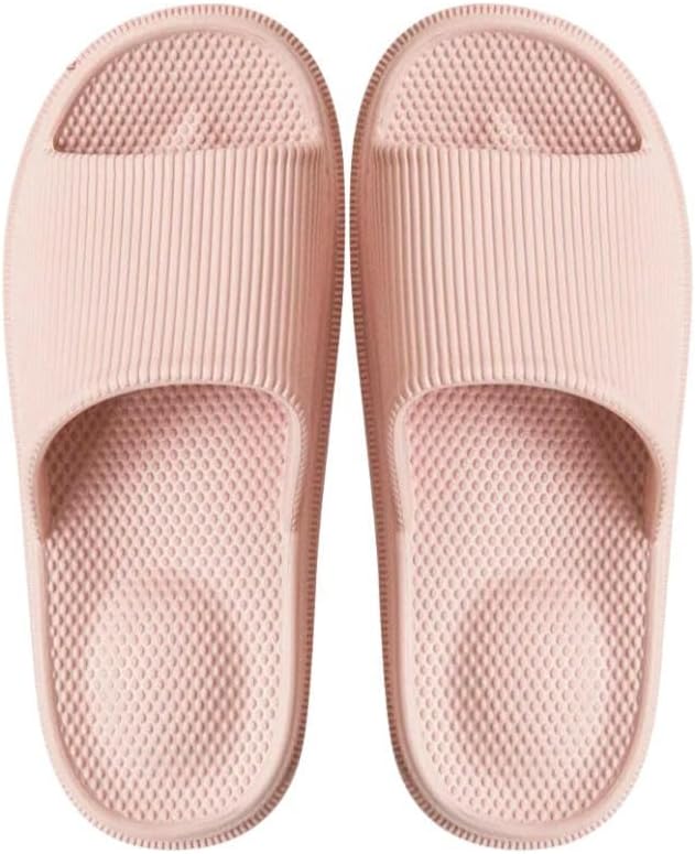 

Тапочки DMMWCX с массажным эффектом и противоскользящей подошвой, женские EVA домашние и банные тапочки, мужские водонепроницаемые банные сандалии, розовый