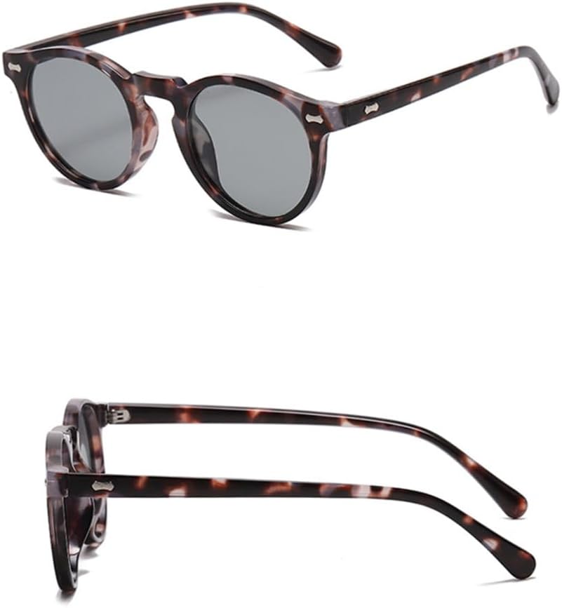 

Поляризованные круглые солнцезащитные очки с заклепками для мужчин и женщин, маленькая оправа, солнцезащитные очки Ocean для мужчин, винтажные, красочные очки VFDHN, 11