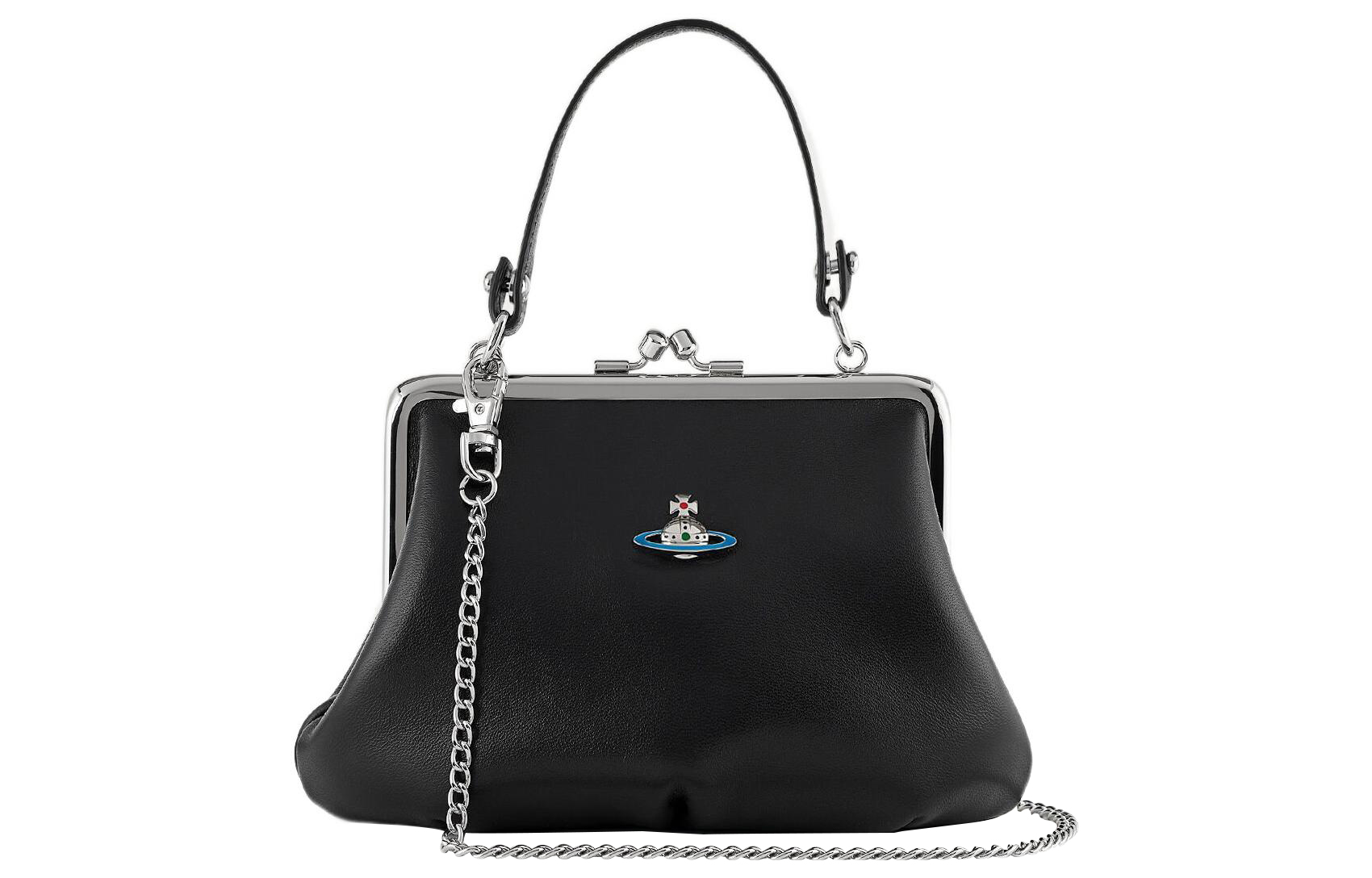 Vivienne Westwood Женский кошелек из ягненка Regular черный — фото 2