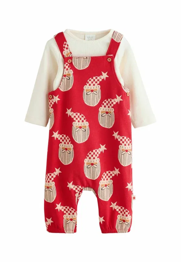 Комплект Regular fit set body Next, red santa, красный санта