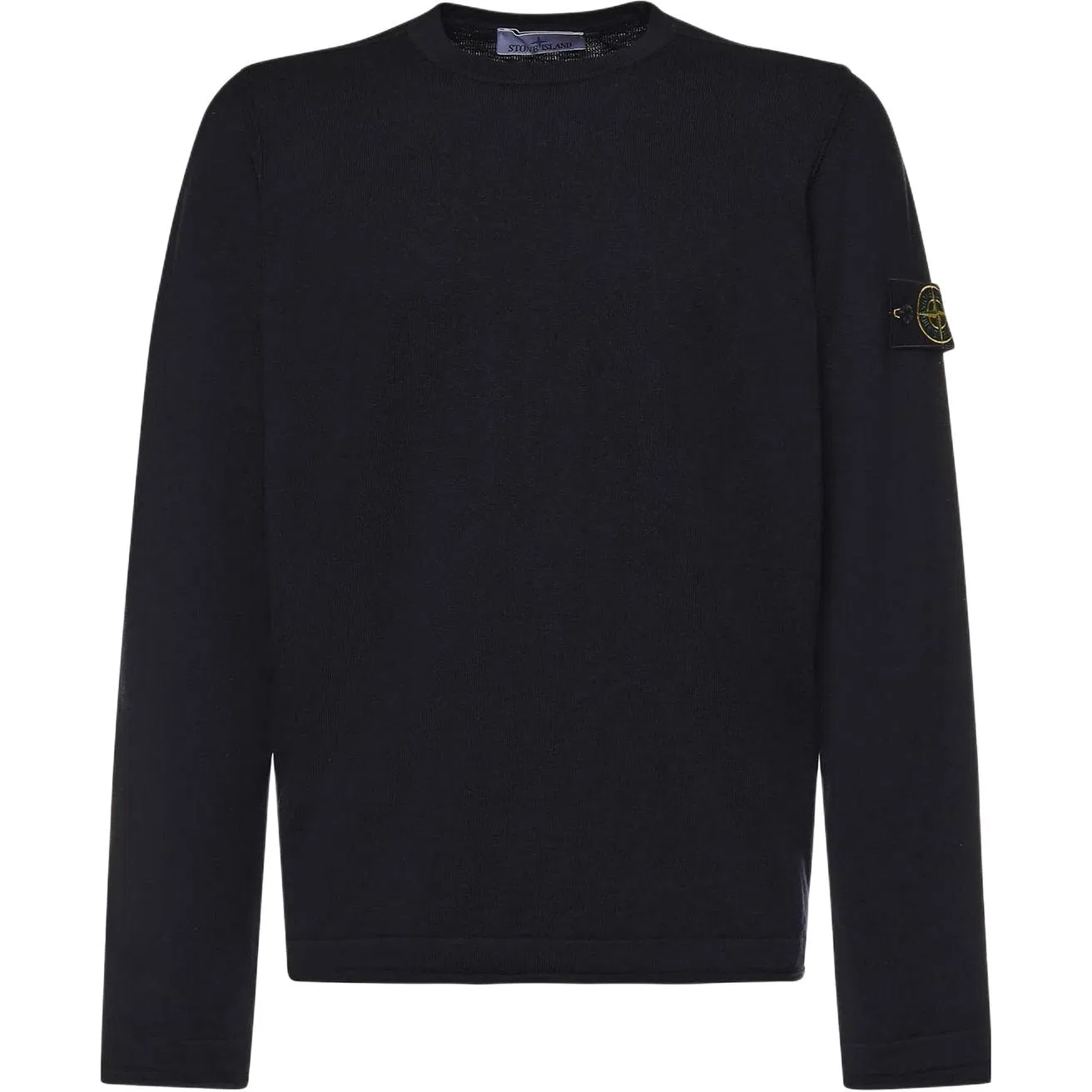 Свитшот с логотипом Logo Patch Crewneck STONE ISLAND, Black