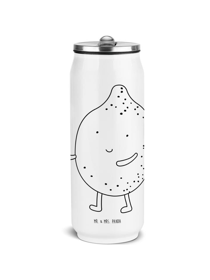 

Mr. & Mrs. Panda Бутылка для воды из нержавеющей стали Best Friends Lemon oh... белого цвета