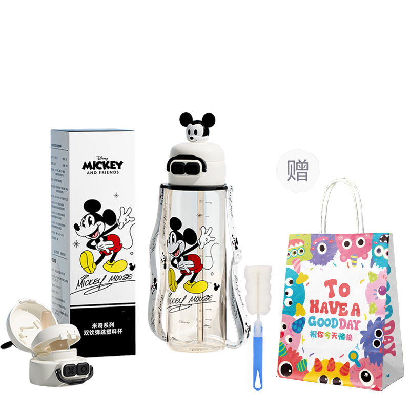

Стакан из PPSU пластика 550 мл Disney, [Ppsu Double Cup]-Mickey Mouse+Cup Brush+Shopping Bag