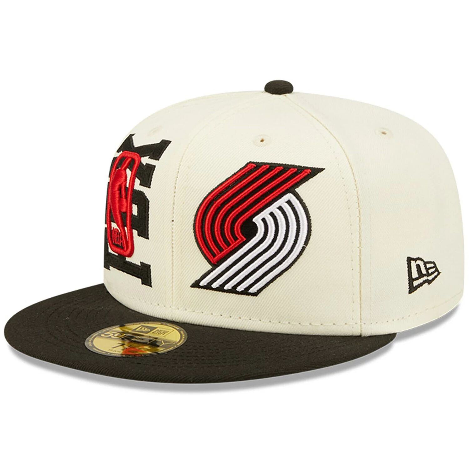 

Мужская кепка New Era кремового/черного цвета Portland Trail Blazers 2022 NBA Draft 59FIFTY