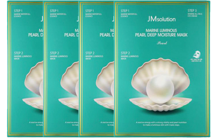JM Solution Pearl Trilogy маска для лица успокаивающая увлажняющая для всех типов кожи 10 шт/уп *3*4*5 JMsolution — фото 3
