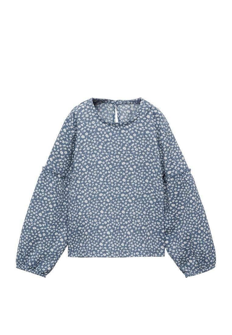 

Блуза Mango Kids, темно-синий
