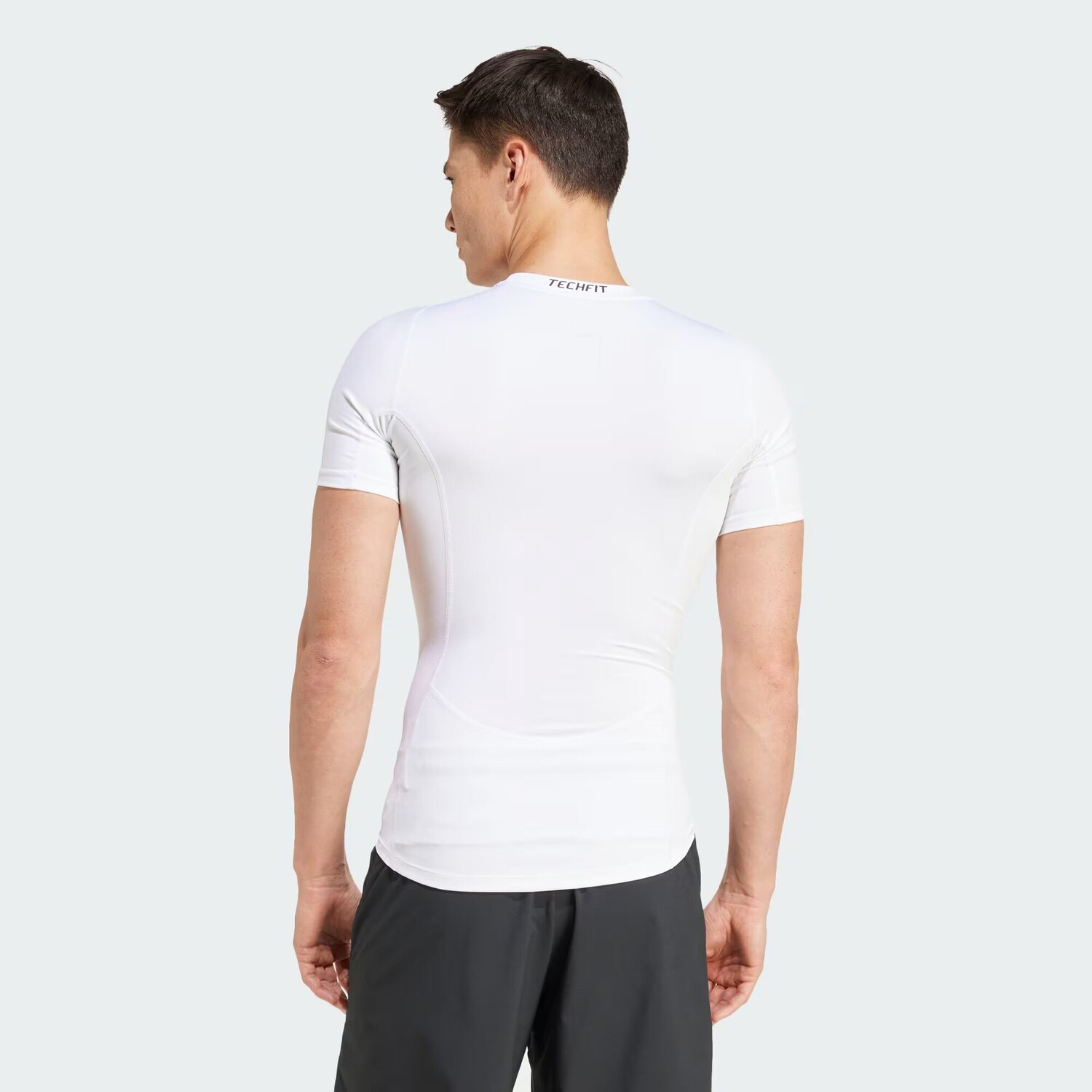 Компрессионная тренировочная футболка Techfit Adidas, цвет White — фото 2