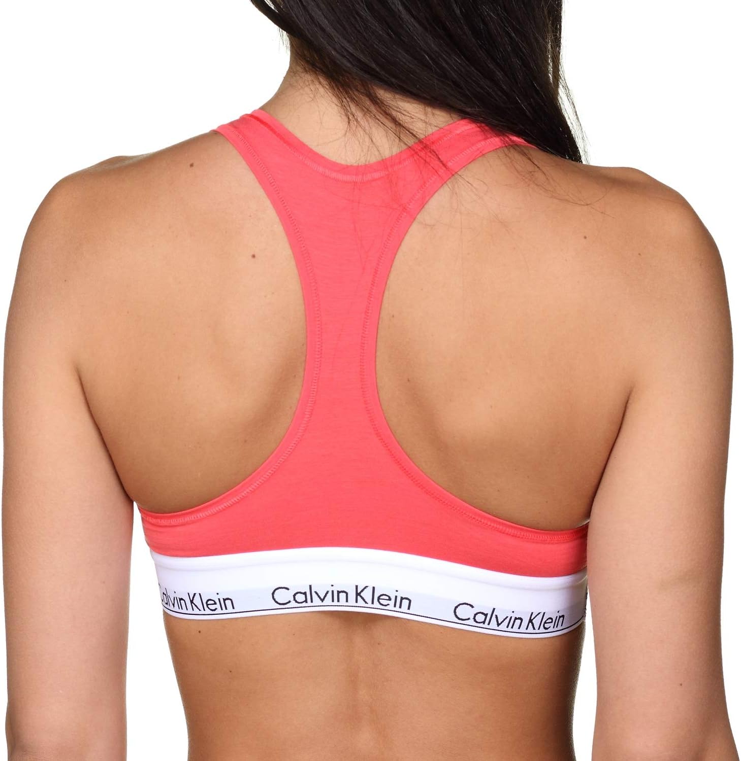 Женский бюстгальтер-бралетт Calvin Klein без подкладки, Orange (Fire Lily Lfx) — фото 4