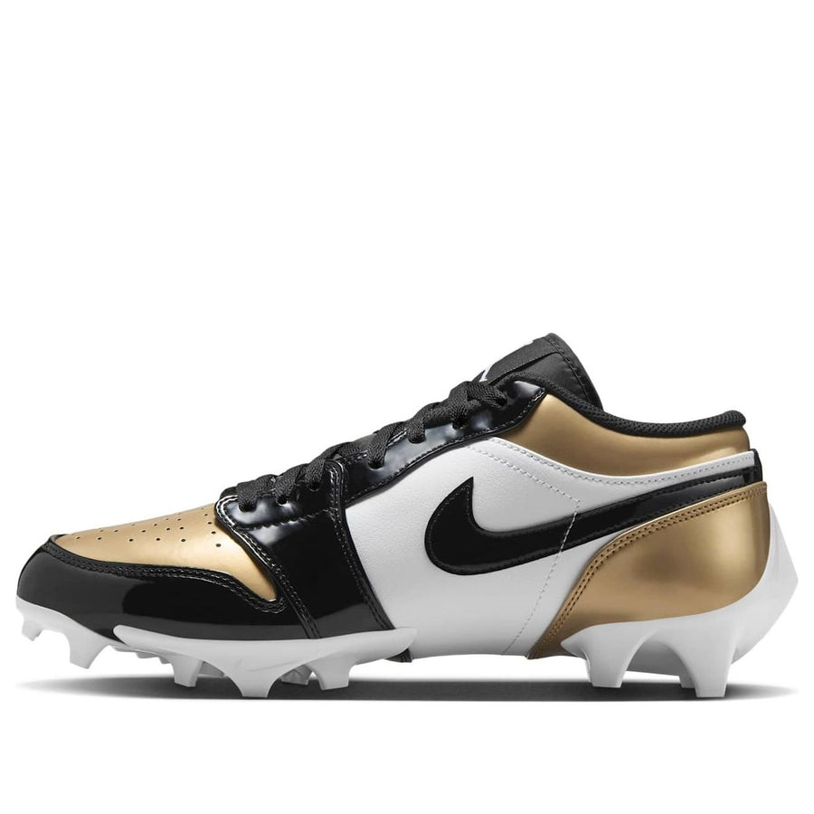 

Кроссовки Air Jordan 1 Low TD Cleat 'Patent Gold Toe', белый