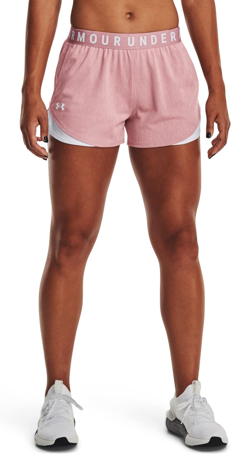 

Play Up Shorts 3.0 Твист Under Armour, цвет Pink Elixir/White/White