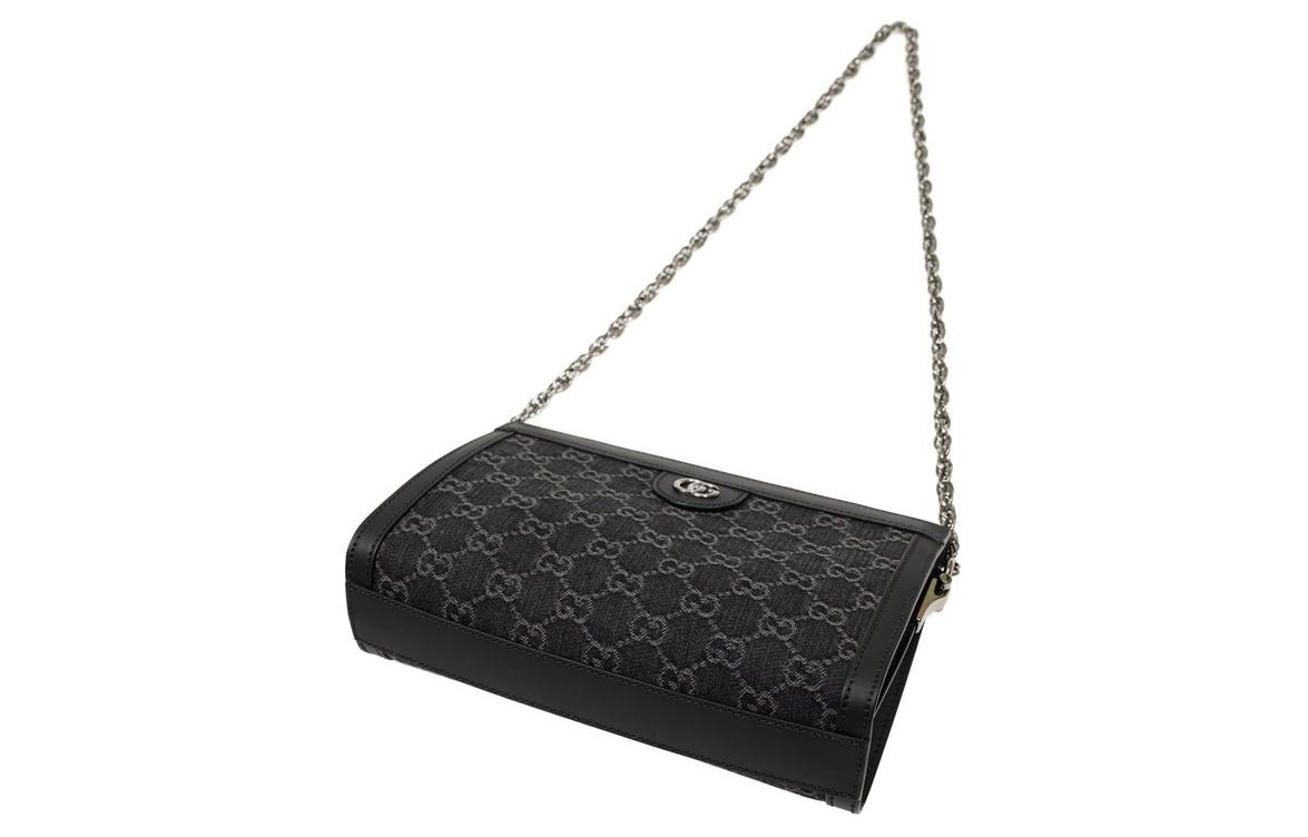 Сумка кроссбоди GUCCI Ophidia джинсовая женская — фото 4