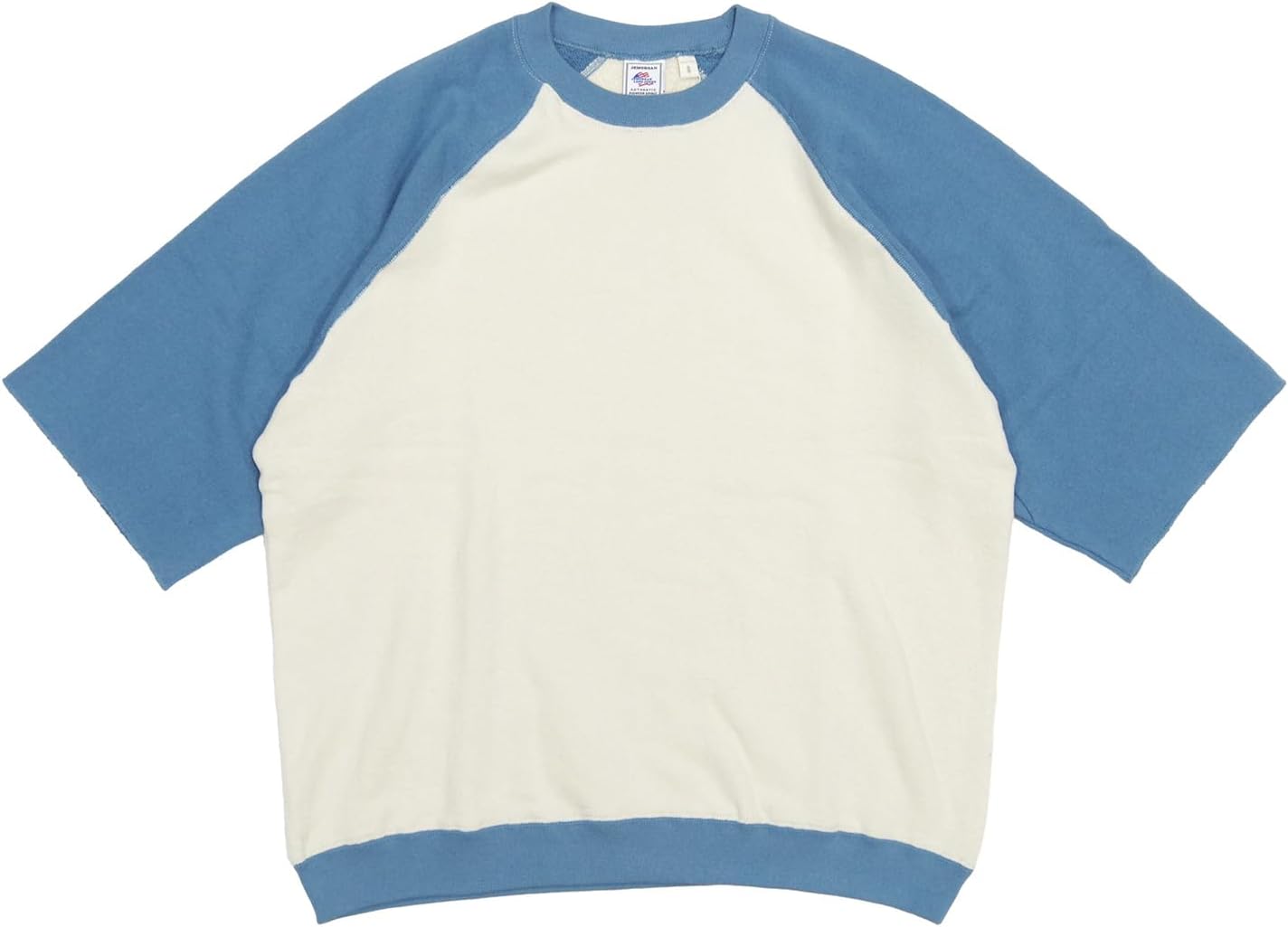 

Толстовка JE Morgan Crew, мягкая, с флисовой подкладкой, рукава реглан, цветной узор, короткий рукав Jemorgan, синий