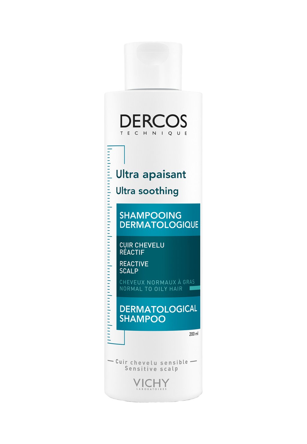 

Шампунь Dercos UltraпрозрачныйSensitiv Shampoo VICHY, прозрачный