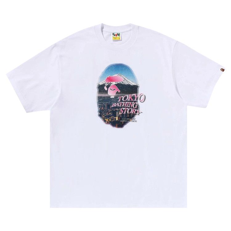 

Футболка BAPE Cityscape Ape Head Relaxed Fit Tee, White