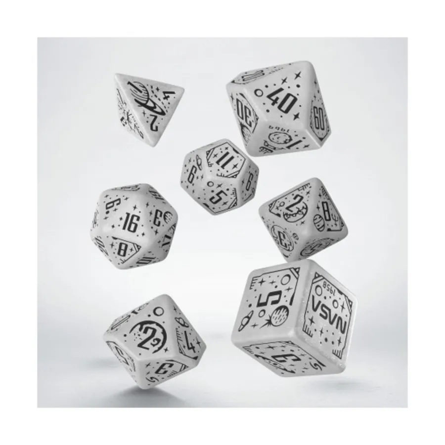 

Полигональный набор космических кубиков — Аполлон (7), Space Dice (Q-Workshop)