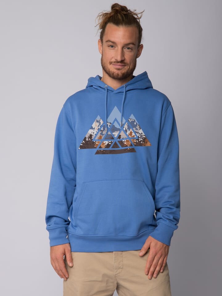 

Толстовка wat Apparel Sweatshirt Geometric Landscape, цвет Bright Blue