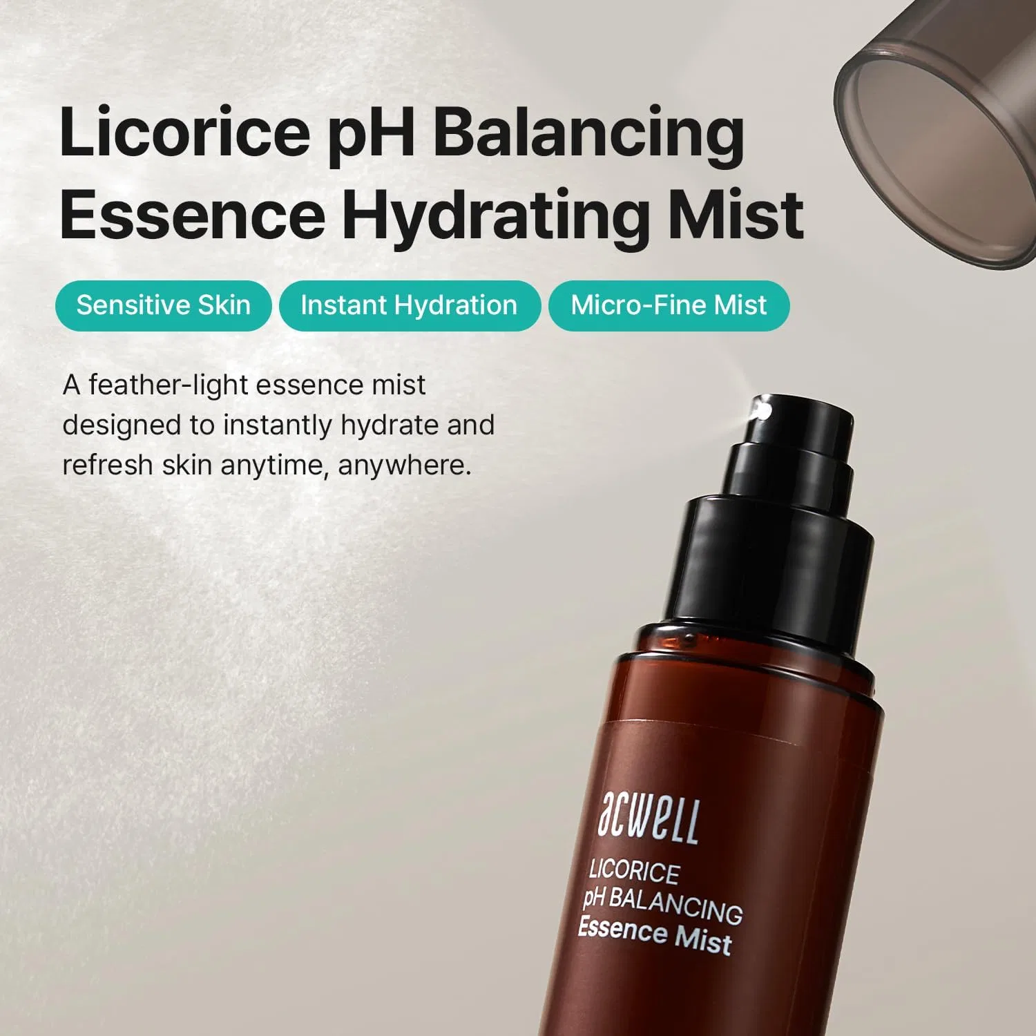 Увлажняющий эссенс-мист ACWELL Licorice Water pH Balancing, 100 мл — фото 2