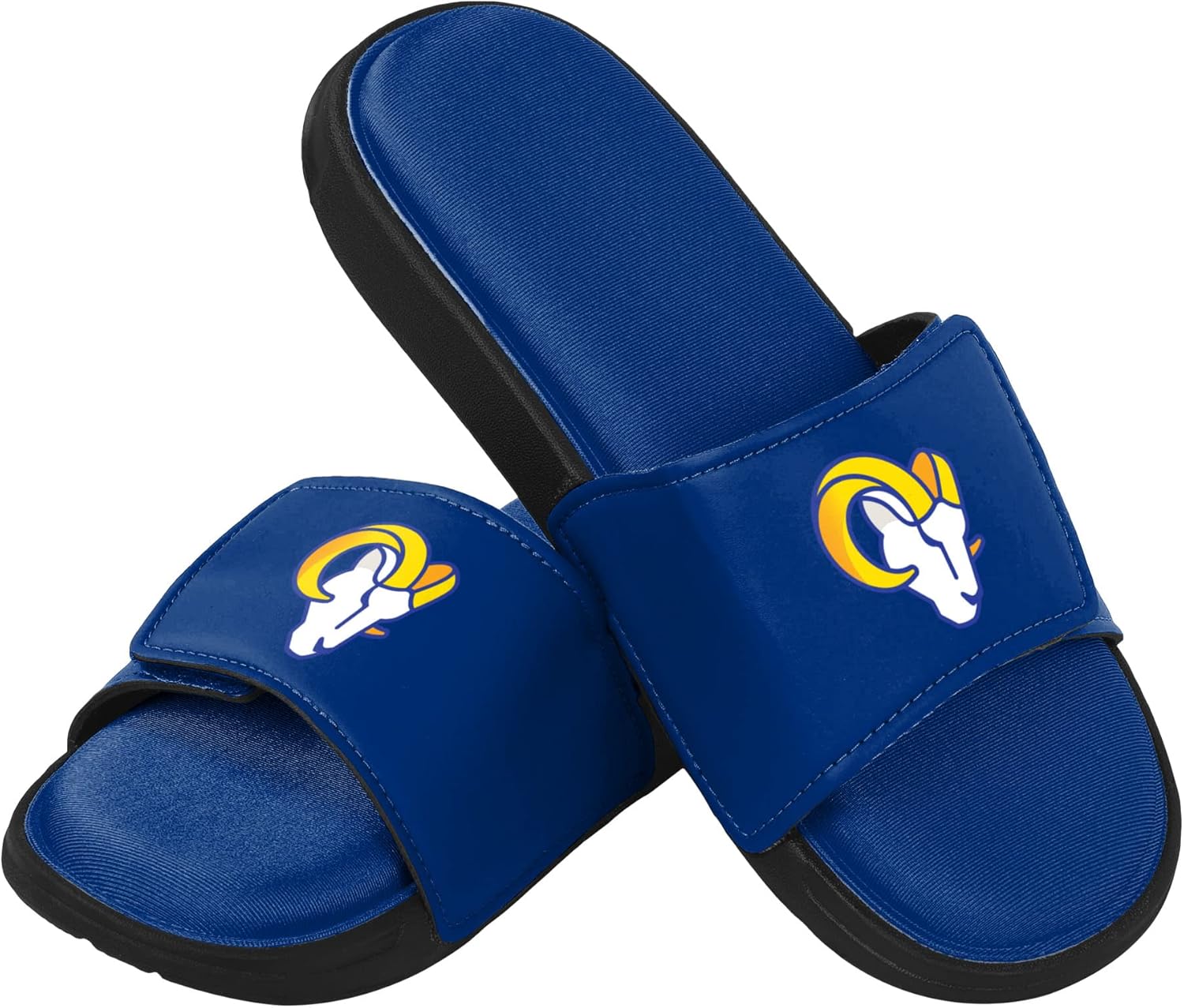 

Сланцы для душа и пляжа FOCO с логотипом мужской команды NFL, 13-14 Foam Los Angeles Rams