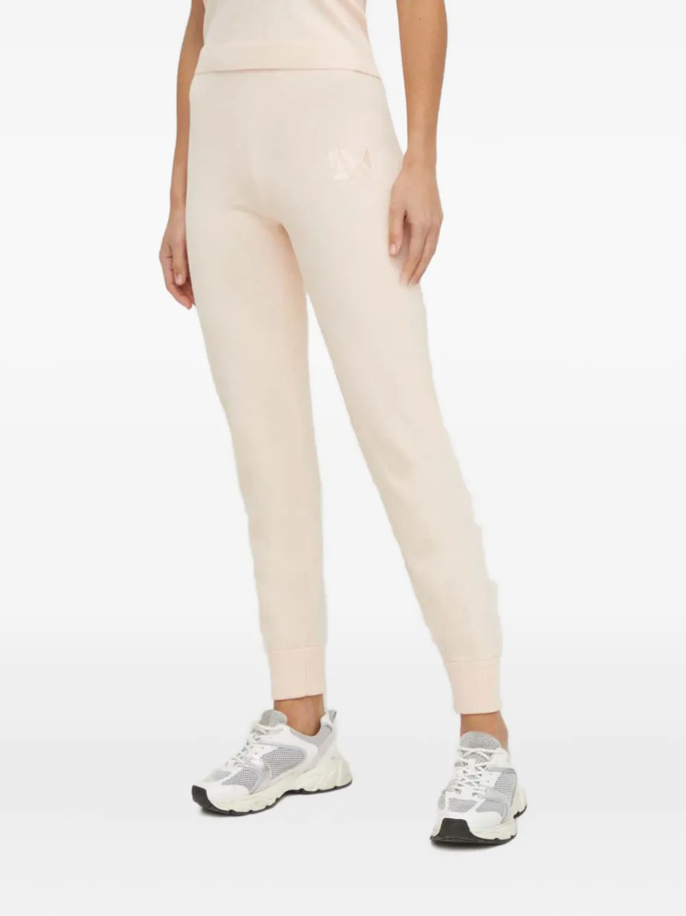 

Спортивные брюки с вышитым логотипом Armani Exchange, розовый