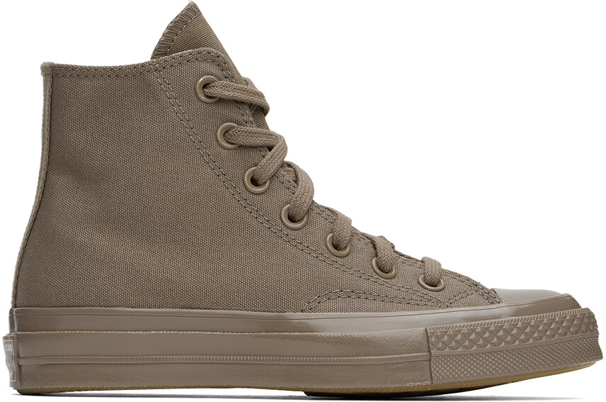 Кроссовки Chuck 70 Monochrome серо-коричневого цвета Converse, Mud mask/Light gold