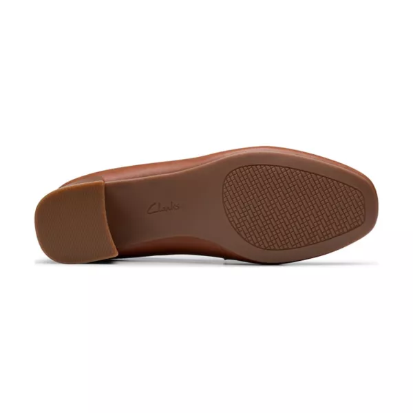 Женские туфли Iridessa Sky на блочном каблуке Clarks, цвет dark tan leather — фото 4
