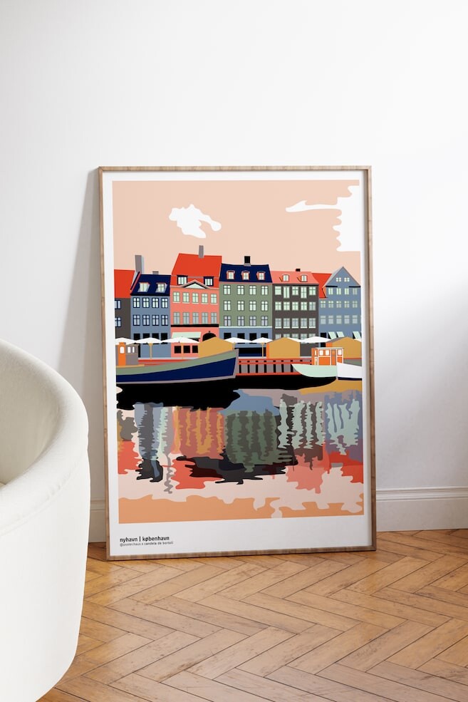 

Плакатный дом нюхавн афтен Poster & Frame, 50x70 см, мультиколор