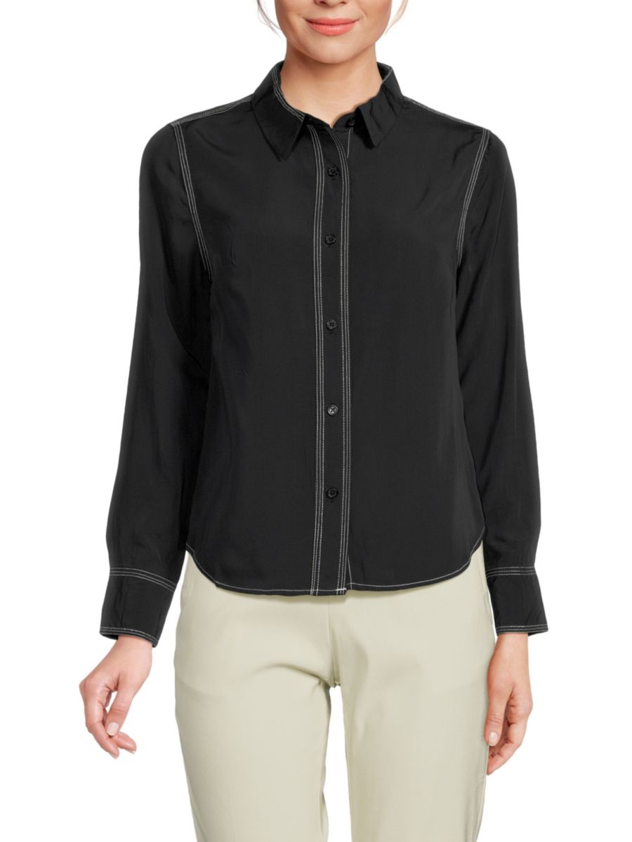

Рубашка с заостренным воротником Ecru, цвет Black Ivory